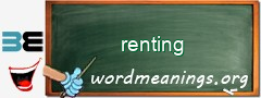 WordMeaning blackboard for renting